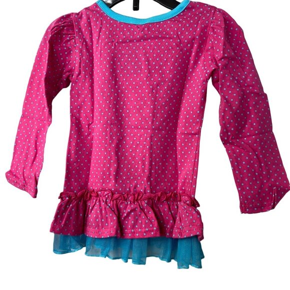 HELLO KITTY LONG SLEEVES RUFFLE TOP SIZE 2 T NWT - Picture 2 of 5
